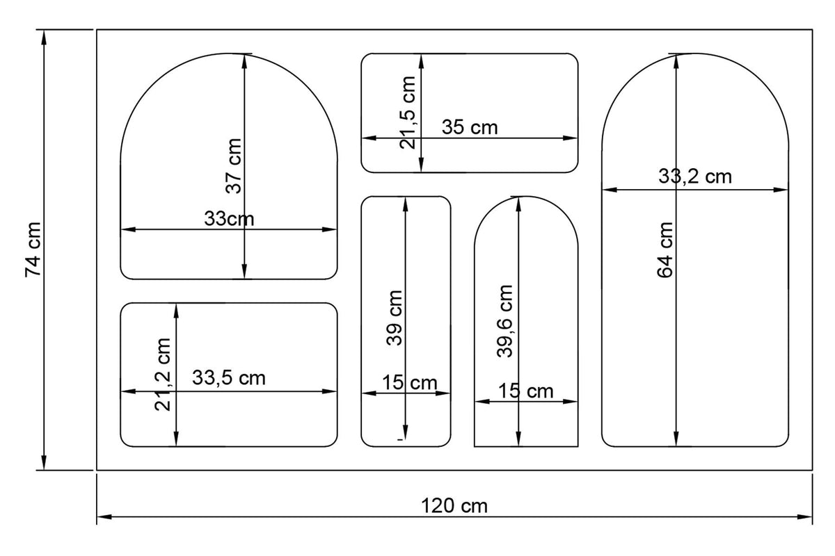 Κονσόλα Ostria Λευκό 120x37x74 εκ. Μελαμίνης