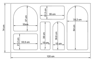 Κονσόλα Ostria Λευκό 120x37x74 εκ. Μελαμίνης