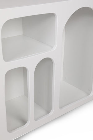 Κονσόλα Ostria Λευκό 120x37x74 εκ. Μελαμίνης
