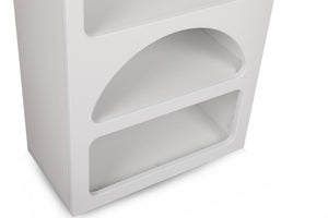 Βιβλιοθήκη Sirokos Λευκό 60x32x150 εκ. Μελαμίνης