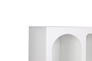 Βιβλιοθήκη Sirokos Λευκό 60x32x150 εκ. Μελαμίνης