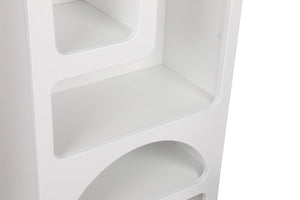 Βιβλιοθήκη Sirokos Λευκό 60x32x150 εκ. Μελαμίνης