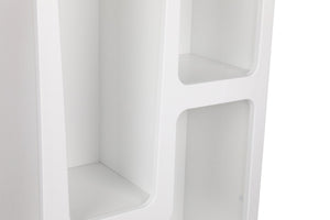 Βιβλιοθήκη Sirokos Λευκό 60x32x150 εκ. Μελαμίνης
