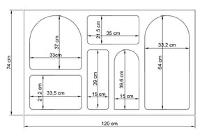 Κονσόλα Ostria Ανθρακί 120x37x74 εκ. Μελαμίνης