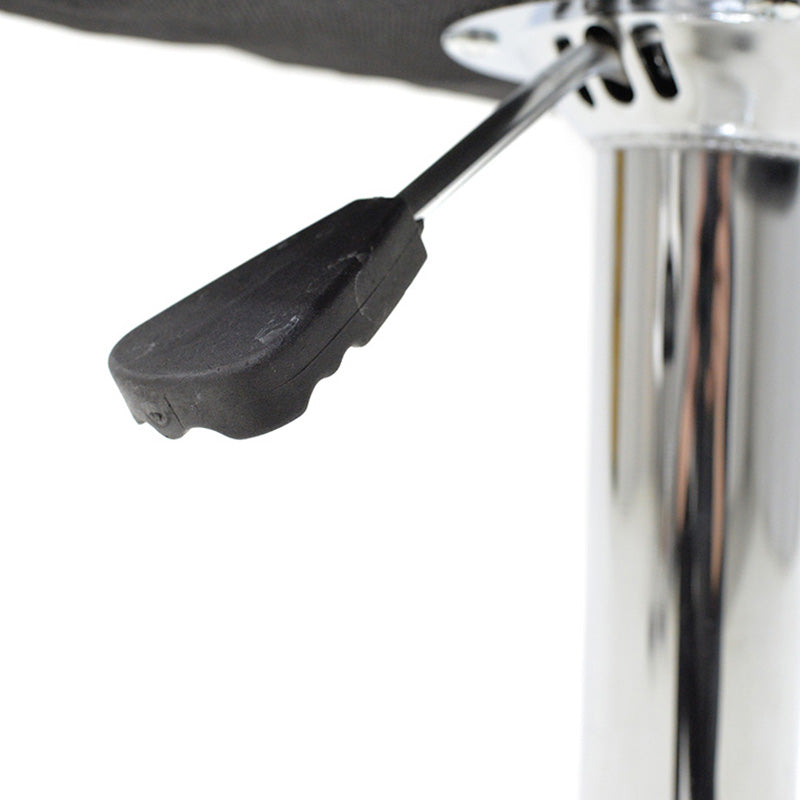 Σκαμπό μπαρ Balina  πτυσσόμενο λευκό pu-μέταλλο χρωμίου 52x53x109εκ - Image 9