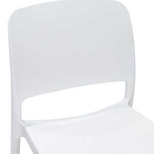 Καρέκλα Fenxy  pp σε λευκή απόχρωση 38x42x77εκ - Pakobazaar