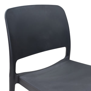 Καρέκλα Fenxy  pp σε μαύρη απόχρωση 38x42x77εκ - Pakobazaar