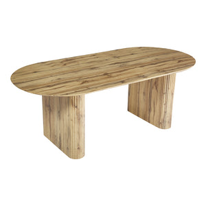 Τραπέζι Nembou  mdf σε oak απόχρωση 210x100x76εκ - Pakobazaar