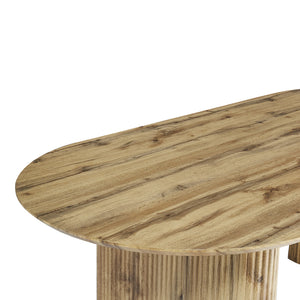 Τραπέζι Nembou  mdf σε oak απόχρωση 210x100x76εκ - Pakobazaar