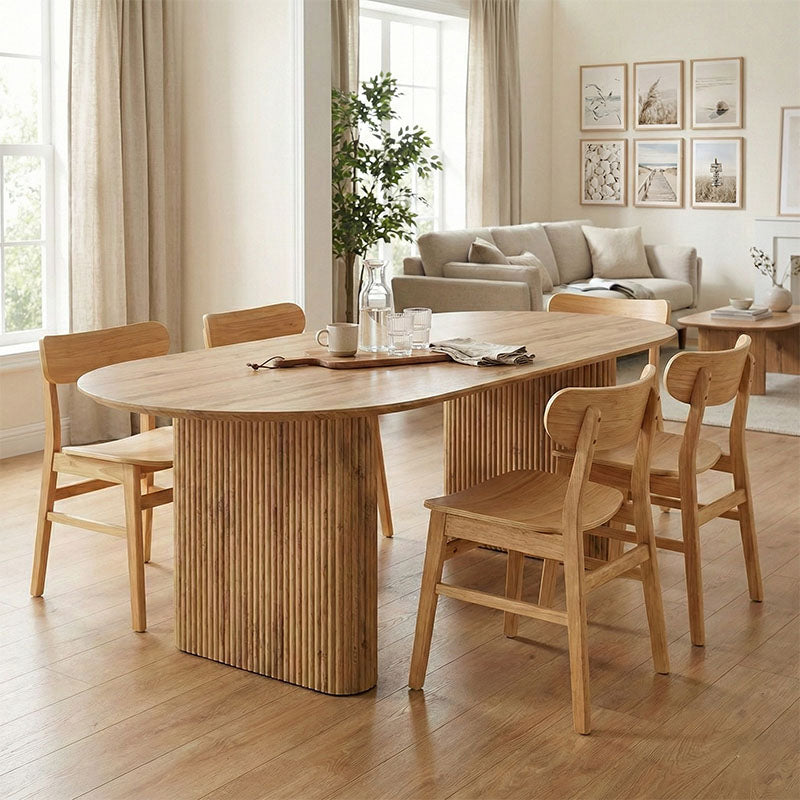 Τραπέζι Nembou  mdf σε oak απόχρωση 210x100x76εκ - Pakobazaar