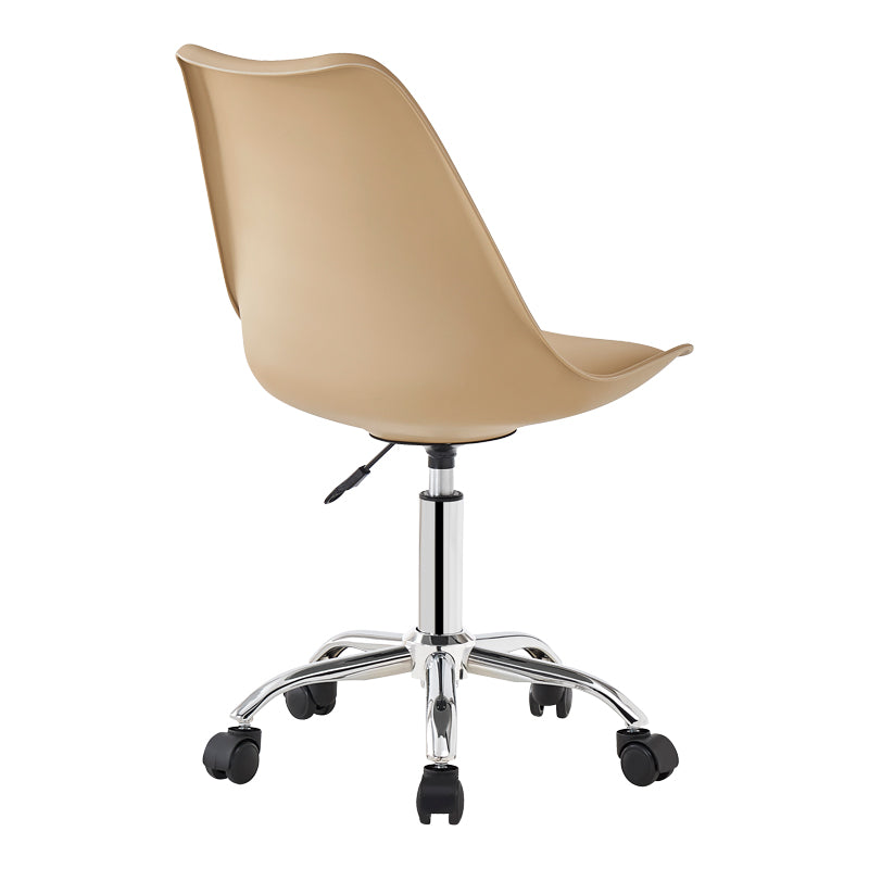 Καρέκλα γραφείου εργασίας Gaston II  pp-pu cappuccino 48x57x77-90εκ - Pakobazaar