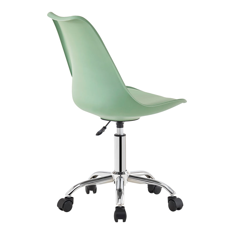 Καρέκλα γραφείου Gaston II  μέντα pp-pu 48x57x77-90εκ - Pakobazaar