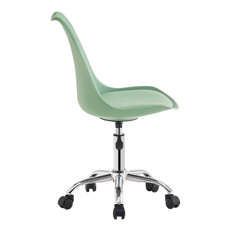Καρέκλα γραφείου Gaston II  μέντα pp-pu 48x57x77-90εκ - Pakobazaar