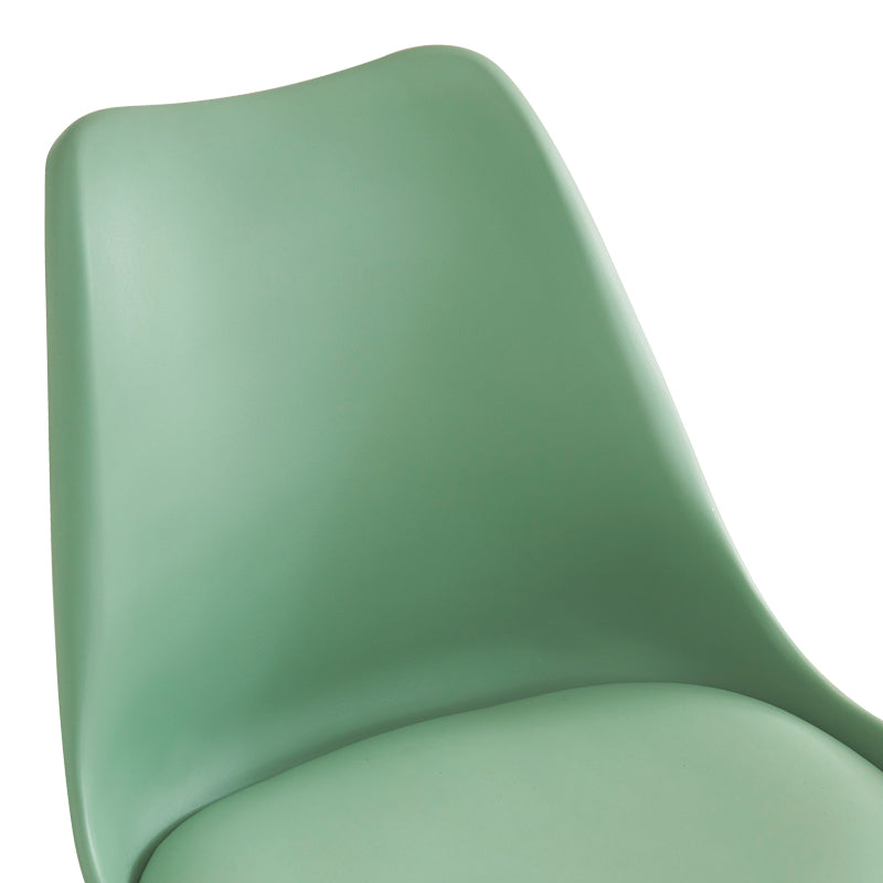 Καρέκλα γραφείου Gaston II  μέντα pp-pu 48x57x77-90εκ - Pakobazaar