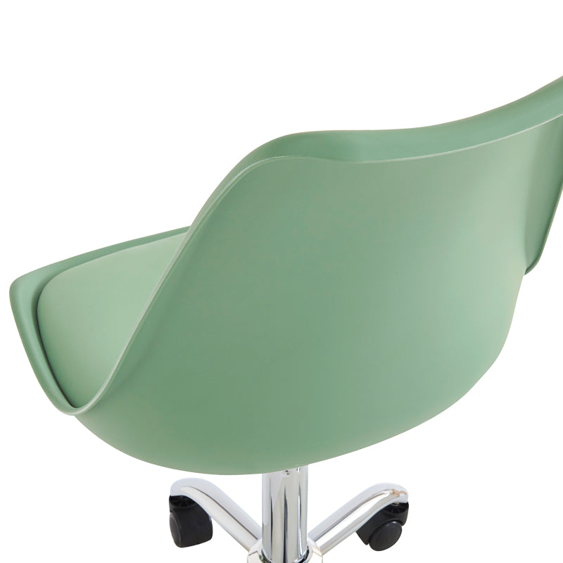 Καρέκλα γραφείου Gaston II  μέντα pp-pu 48x57x77-90εκ - Pakobazaar