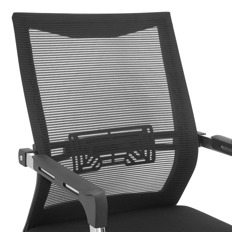 Καρέκλα γραφείου επισκέπτη Chromatic  μαύρο mesh με μέταλλο 54x53x97εκ