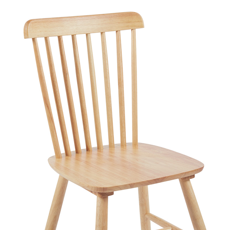 Καρέκλα Melia  rubberwood σε φυσική απόχρωση 45x51x87εκ - Pakobazaar