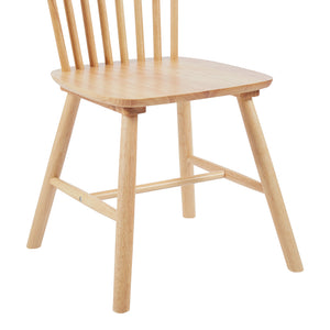 Καρέκλα Melia  rubberwood σε φυσική απόχρωση 45x51x87εκ - Pakobazaar
