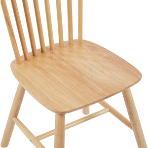 Καρέκλα Melia  rubberwood σε φυσική απόχρωση 45x51x87εκ - Pakobazaar