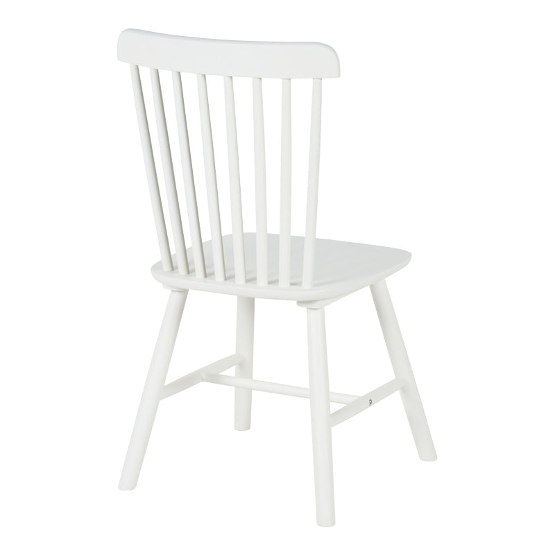 Καρέκλα Melia  rubberwood σε λευκή απόχρωση 45x51x87εκ - Pakobazaar