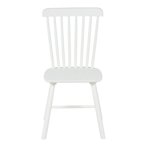 Καρέκλα Melia  rubberwood σε λευκή απόχρωση 45x51x87εκ - Pakobazaar