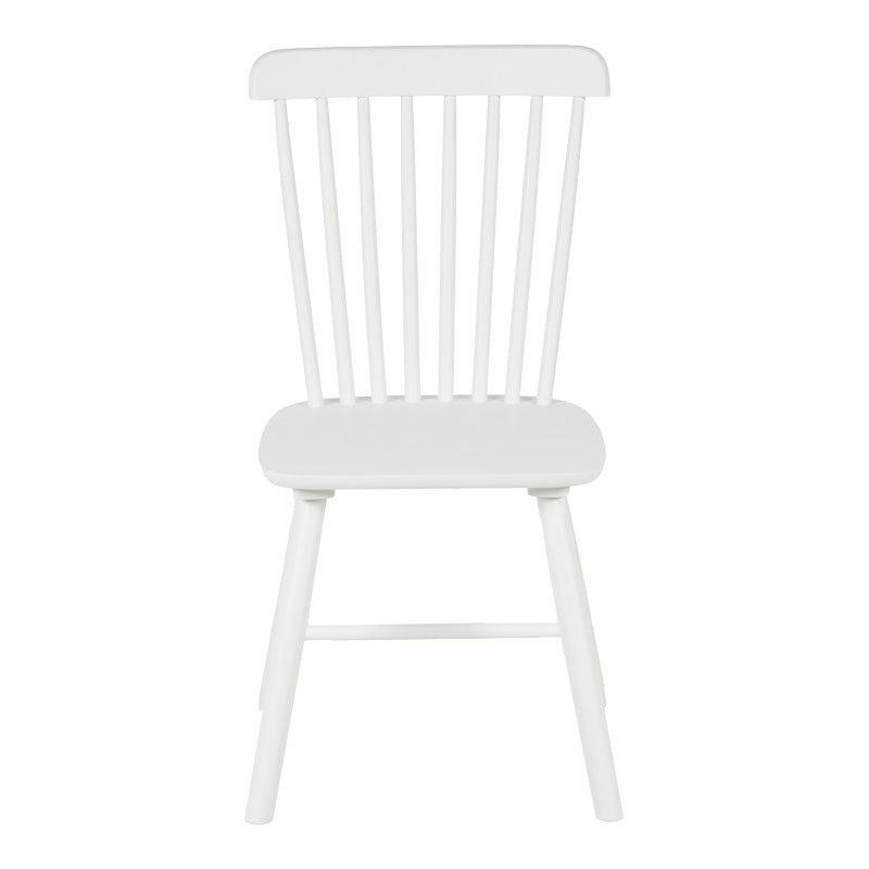 Καρέκλα Melia  rubberwood σε λευκή απόχρωση 45x51x87εκ - Pakobazaar