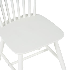 Καρέκλα Melia  rubberwood σε λευκή απόχρωση 45x51x87εκ - Pakobazaar