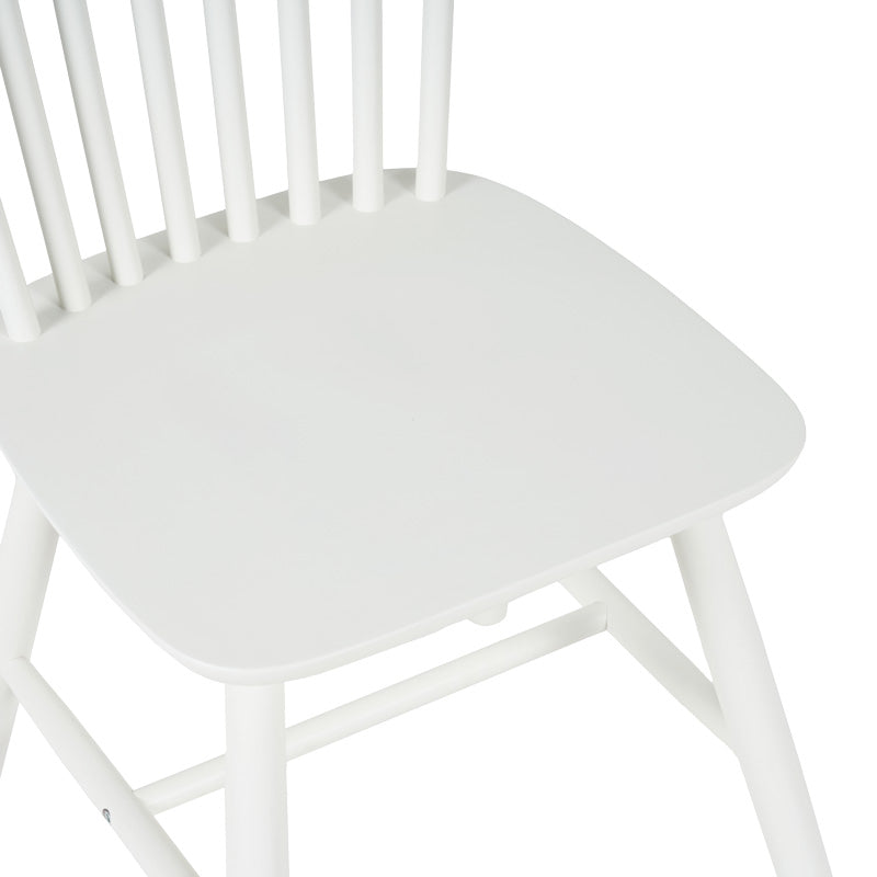 Καρέκλα Melia  rubberwood σε λευκή απόχρωση 45x51x87εκ - Pakobazaar