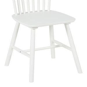 Καρέκλα Melia  rubberwood σε λευκή απόχρωση 45x51x87εκ - Pakobazaar