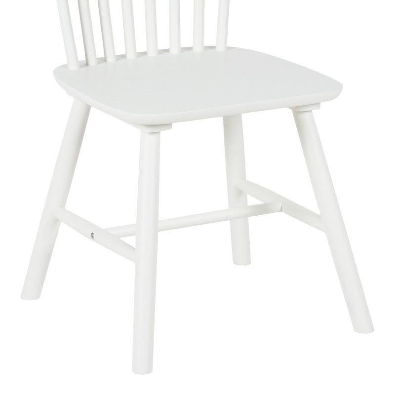 Καρέκλα Melia  rubberwood σε λευκή απόχρωση 45x51x87εκ - Pakobazaar