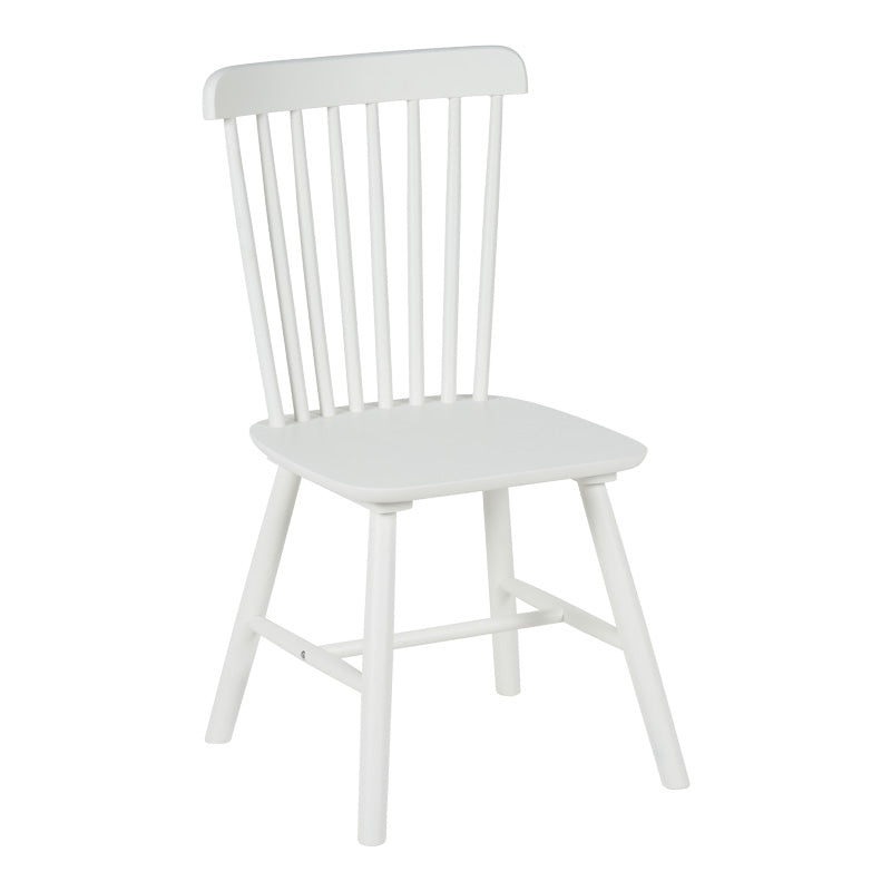 Καρέκλα Melia  rubberwood σε λευκή απόχρωση 45x51x87εκ - Pakobazaar