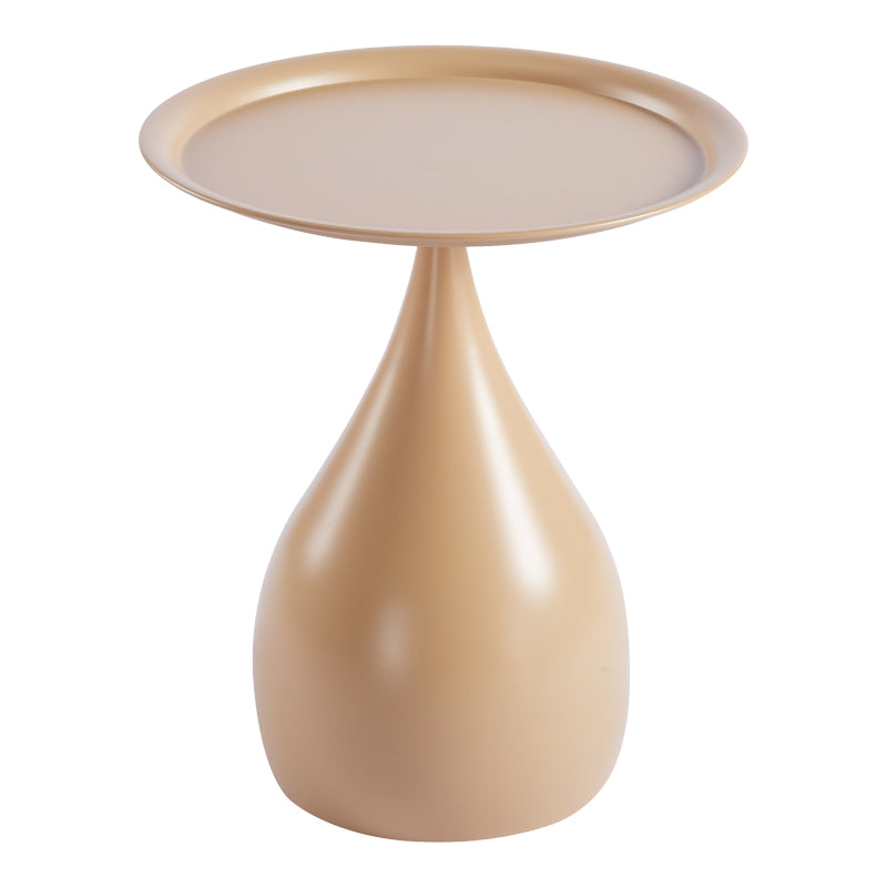 Βοηθητικό τραπέζι Samino  μέταλλο cappuccino Φ39x42εκ - Pakobazaar