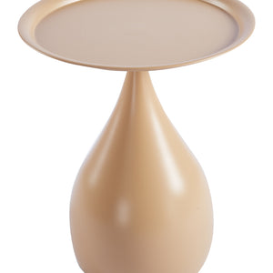 Βοηθητικό τραπέζι Samino  μέταλλο cappuccino Φ39x42εκ - Pakobazaar
