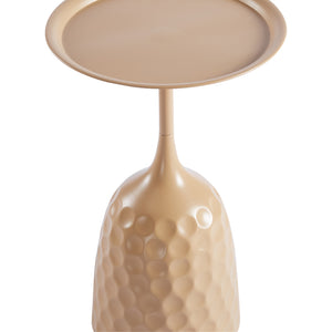 Βοηθητικό τραπέζι Waini  μέταλλο cappuccino Φ39x60εκ - Pakobazaar
