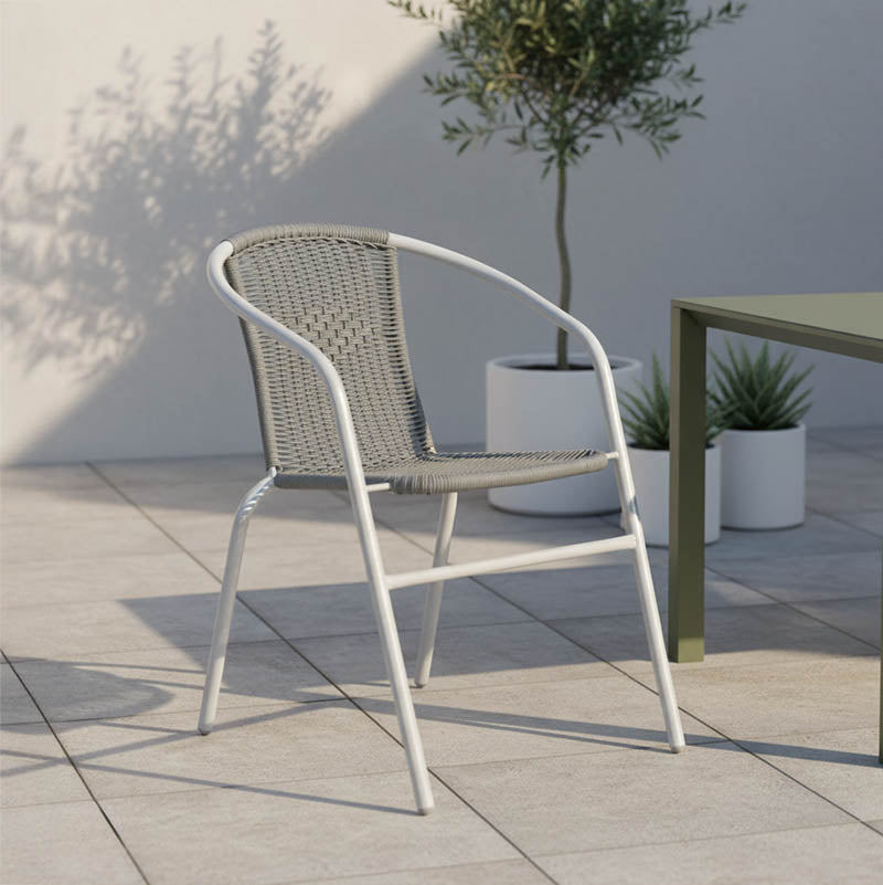 Πολυθρόνα Obbi  μέταλλο-pe γκρι 53x59x72εκ - Image 3