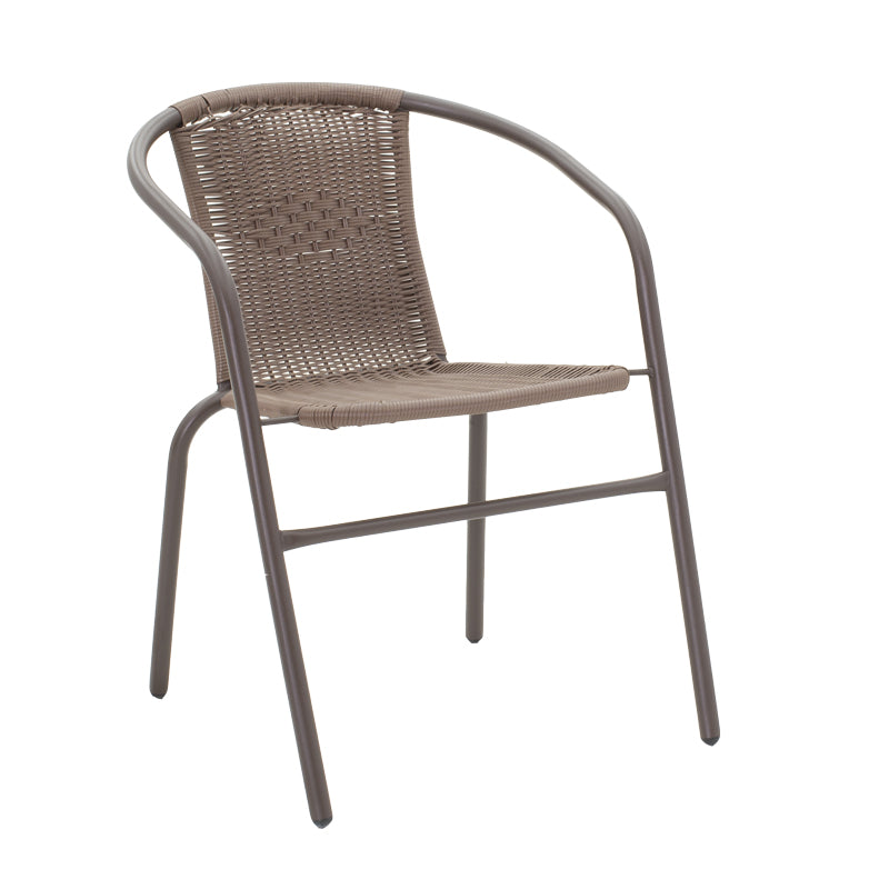 Tραπεζαρία Obbi-Watson  σετ 3τεμ καφέ μέταλλο-pe Φ60x70εκ - Image 5