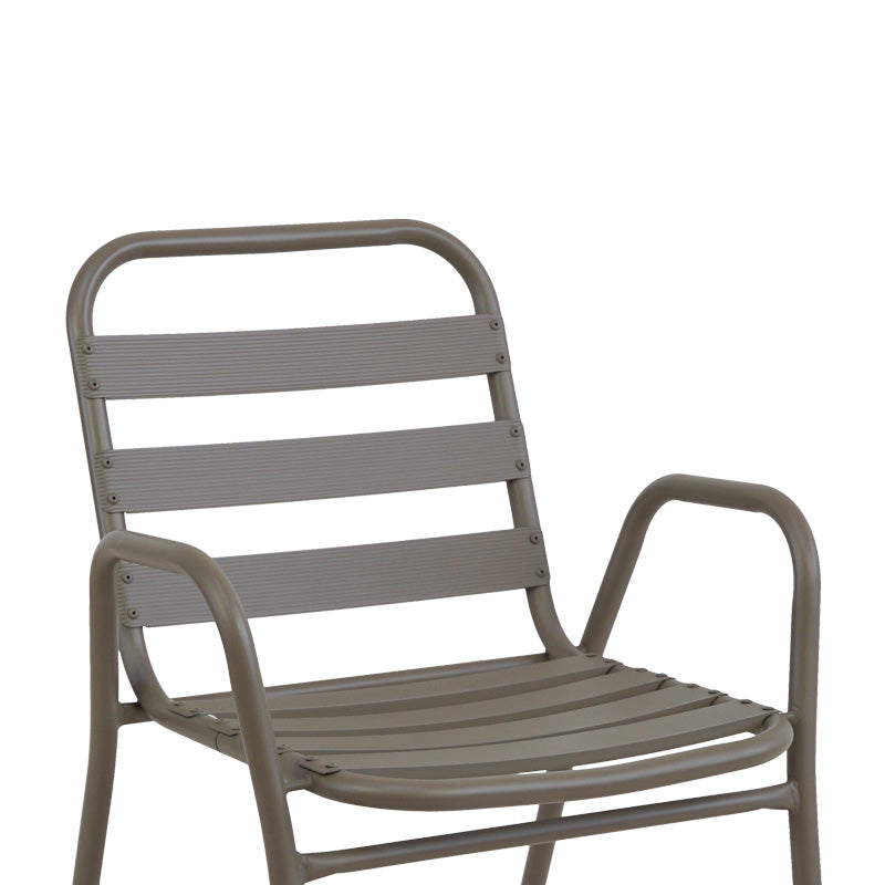 Τραπεζαρία Watson-Sussie  σετ 3τεμ μέταλλο σαμπανιζέ-γυαλί Φ60x70εκ - Image 3