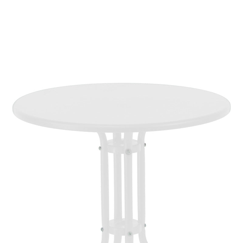 Τραπεζαρία Vergo-Calan  3τεμ λευκό μέταλλο Φ60x70εκ - Pakobazaar