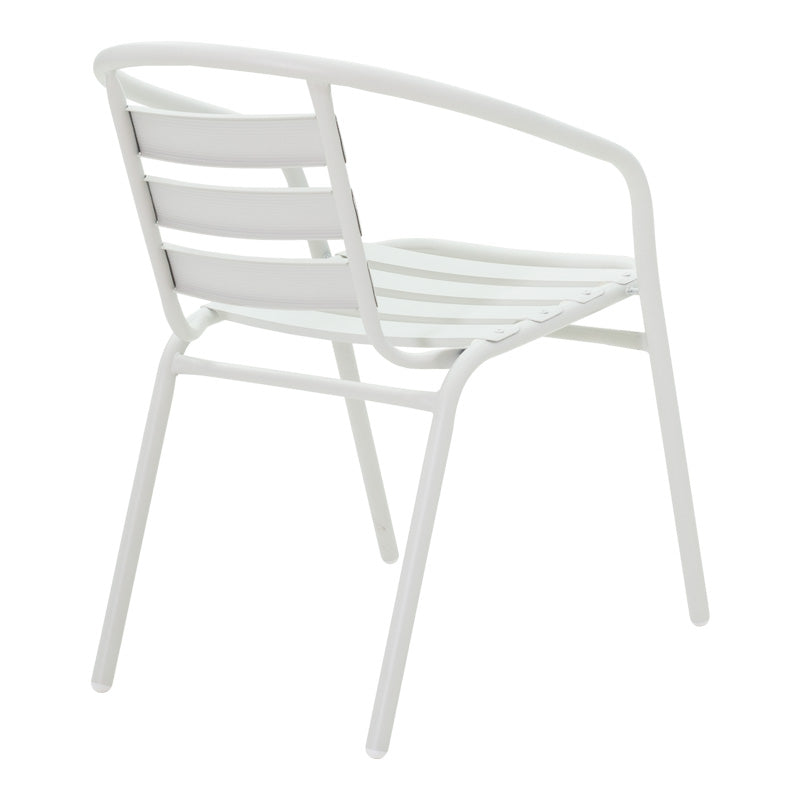 Τραπεζαρία Vergo-Tade  σετ 3τεμ λευκό μέταλλο Φ60x70εκ - Image 3