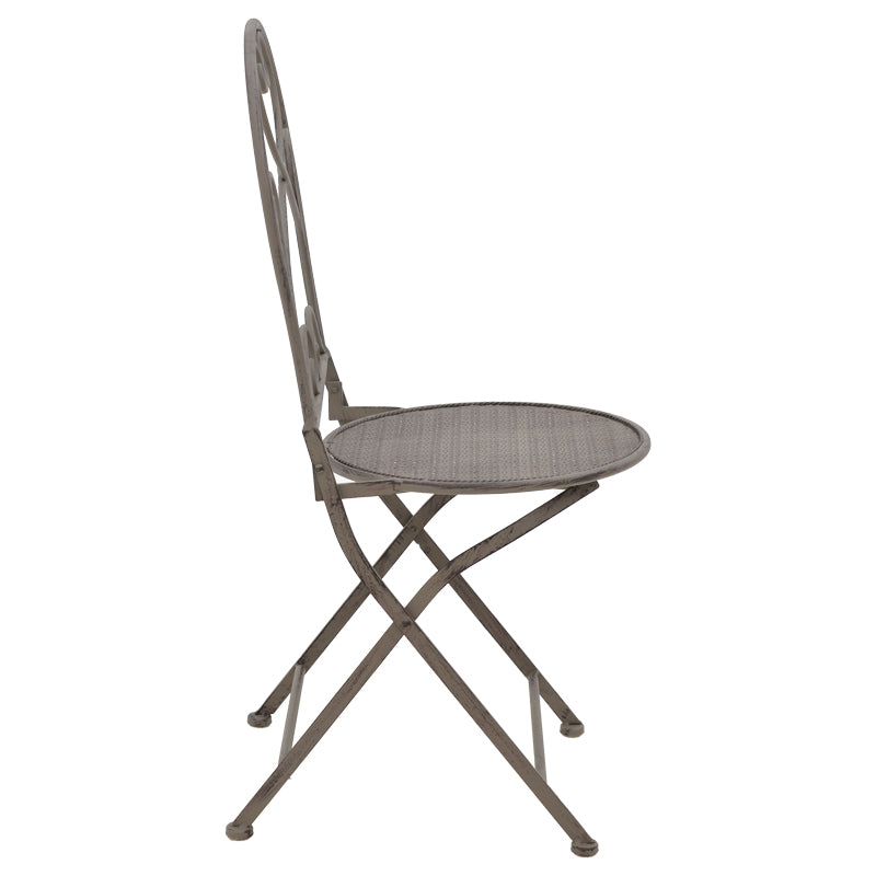 Τραπεζαρία Walen  σετ 3τεμ μέταλλο σε μπρονζέ απόχρωση - Image 5