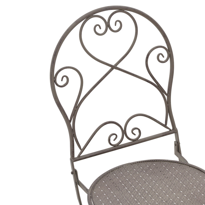 Τραπεζαρία Walen  σετ 3τεμ μέταλλο σε μπρονζέ απόχρωση - Image 8