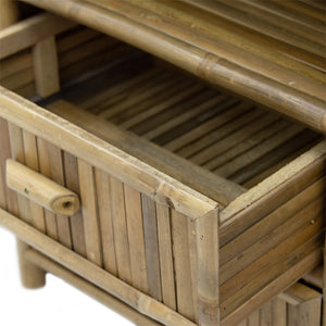 Κομοδίνο Ofra  bamboo φυσικό 56x46x69εκ - Image 4