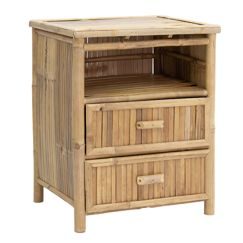 Κομοδίνο Ofra  bamboo φυσικό 56x46x69εκ - Image 1