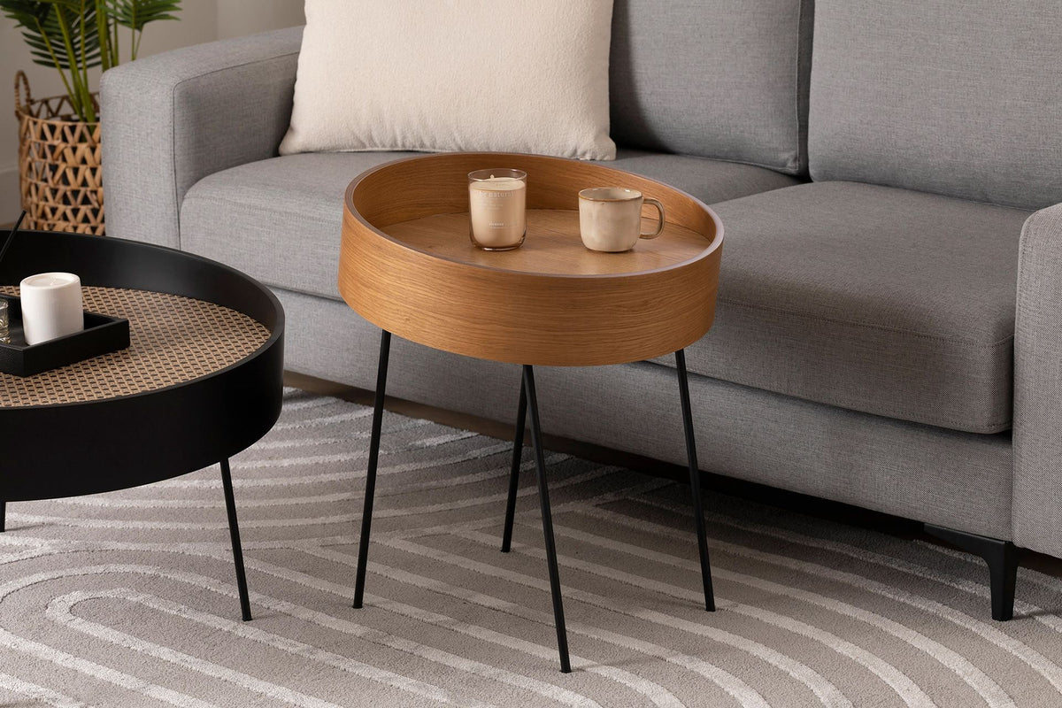 Βοηθητικό Τραπεζάκι Mesagros Φυσικό - Ξύλο 40x40x60 εκ. MDF