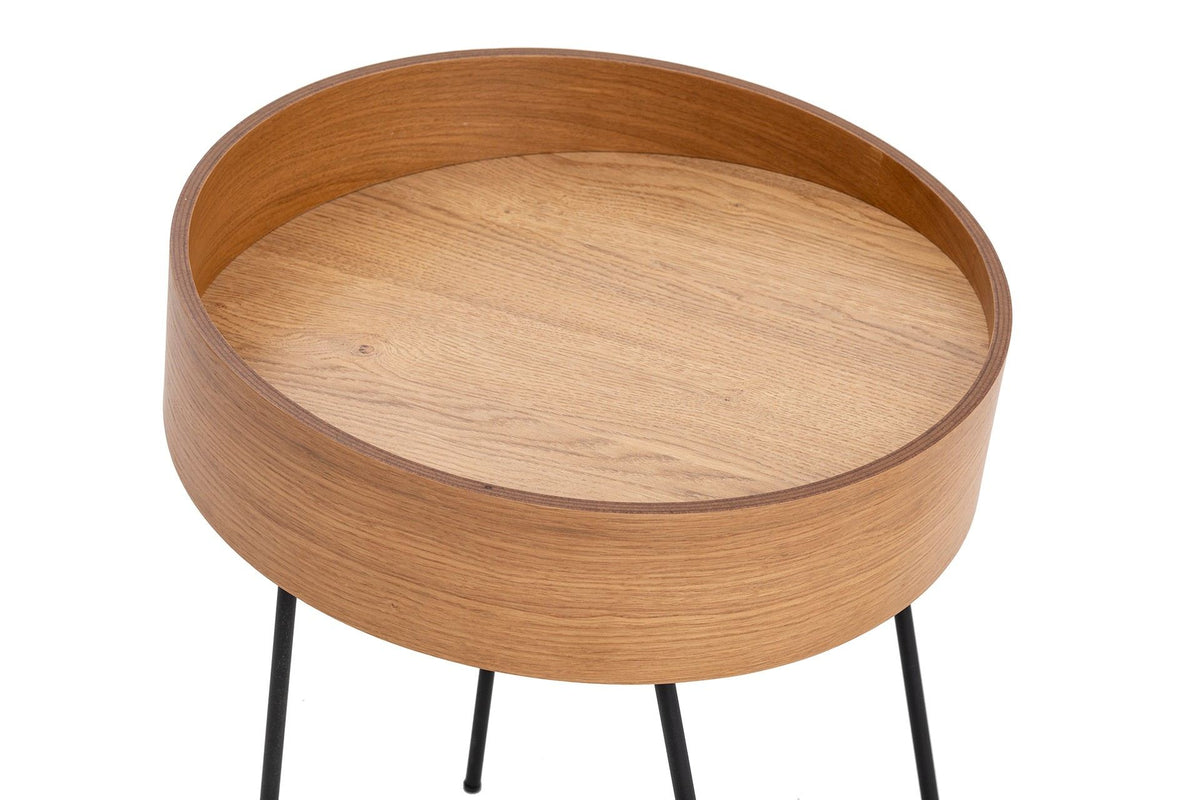 Βοηθητικό Τραπεζάκι Mesagros Φυσικό - Ξύλο 40x40x60 εκ. MDF