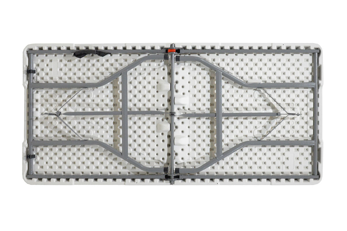 Τραπέζι catering Rodeo  πτυσσόμενο-βαλίτσα λευκό 183x76x74εκ - Pakobazaar