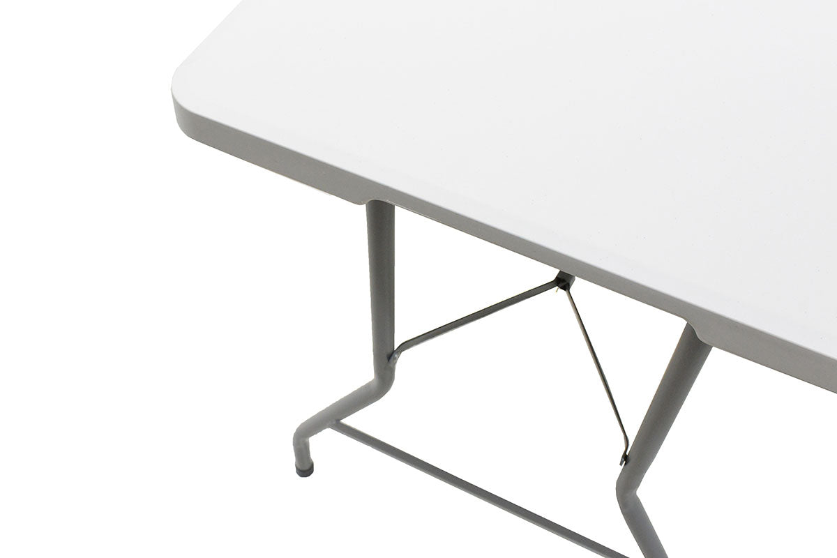 Τραπέζι catering Rodeo  πτυσσόμενο-βαλίτσα λευκό 183x76x74εκ - Pakobazaar