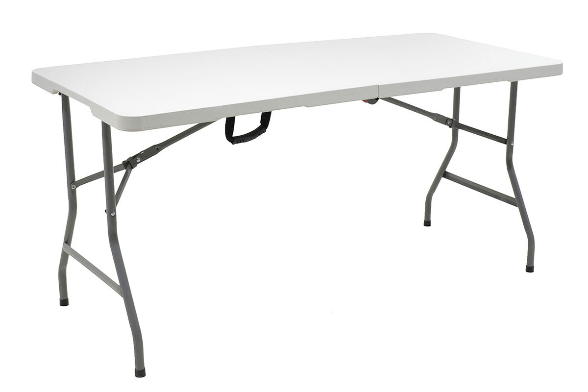Τραπέζι catering Rodeo  πτυσσόμενο-βαλίτσα λευκό 183x76x74εκ - Pakobazaar