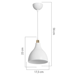 Φωτιστικό οροφής μονόφωτο Lofty  Ε27 λευκό Φ18x22εκ - Image 4