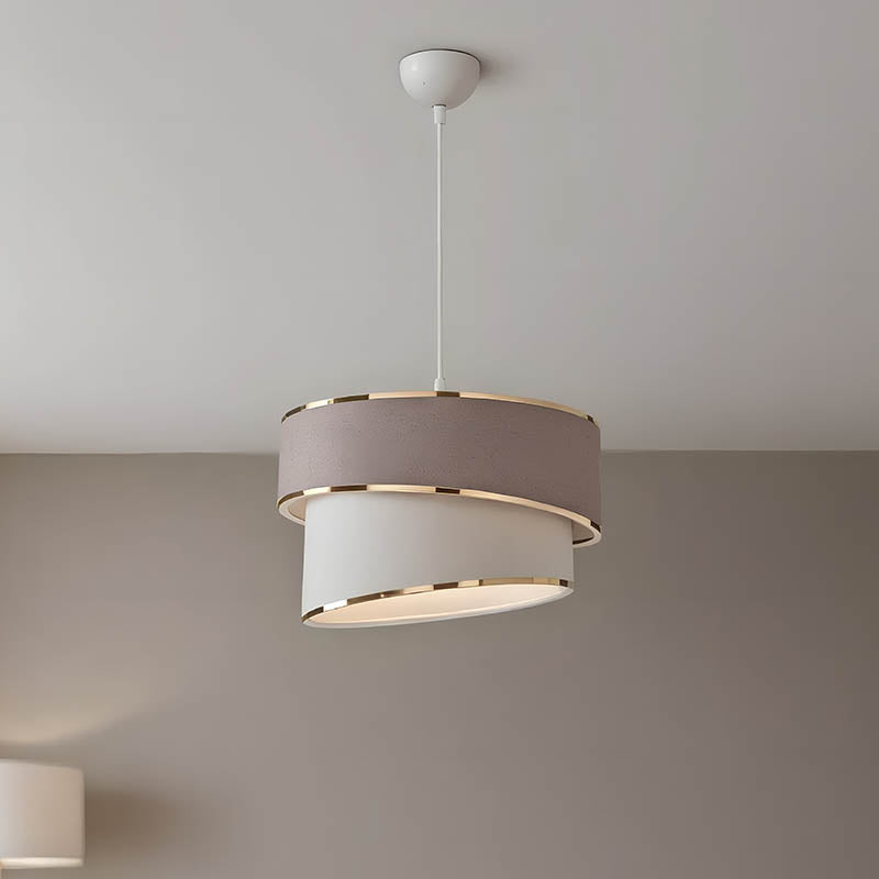 Φωτιστικό οροφής μονόφωτο Loopy  Ε27 μπεζ-λευκό Φ30x18εκ